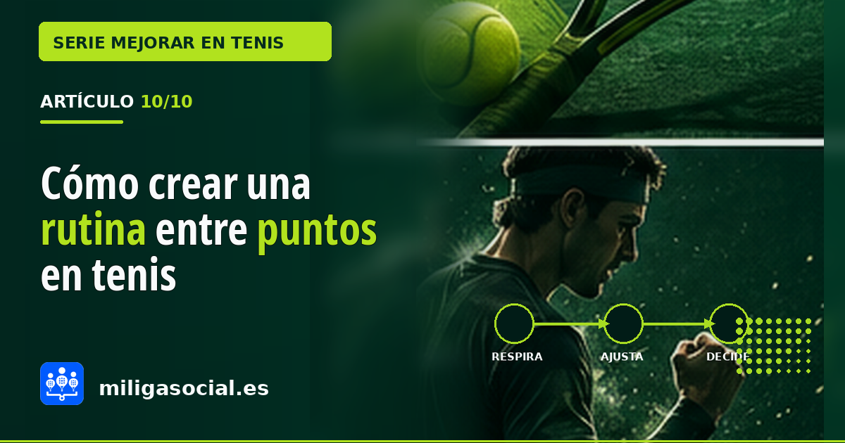 Cómo construir una rutina entre puntos en tenis