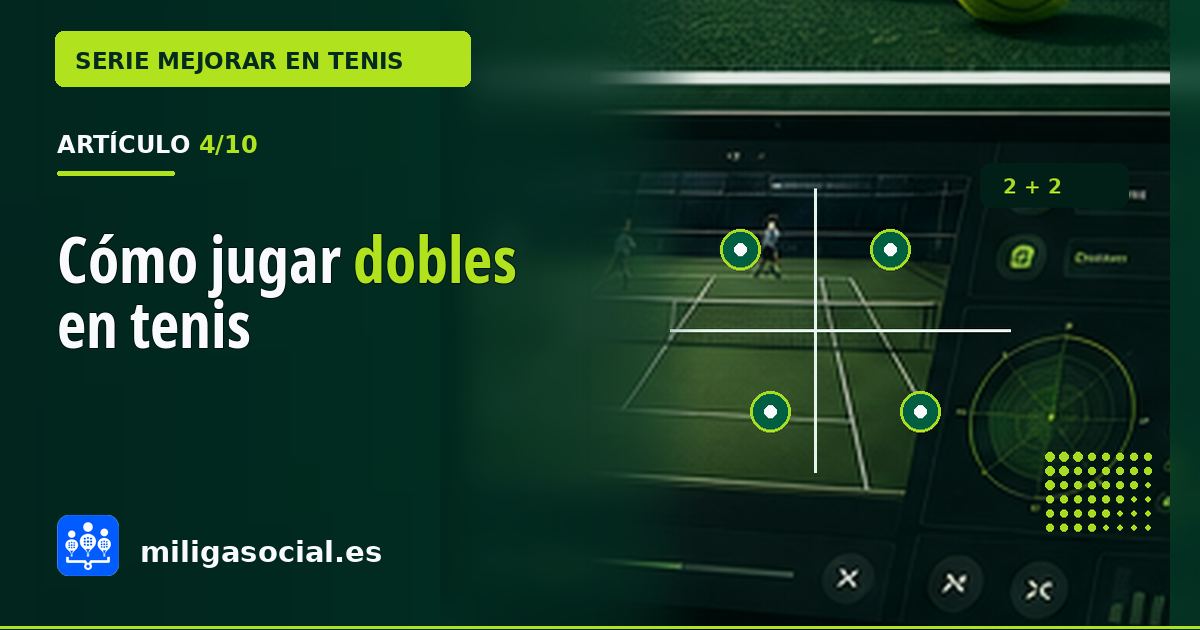 Cómo jugar dobles en tenis: posiciones y táctica básica